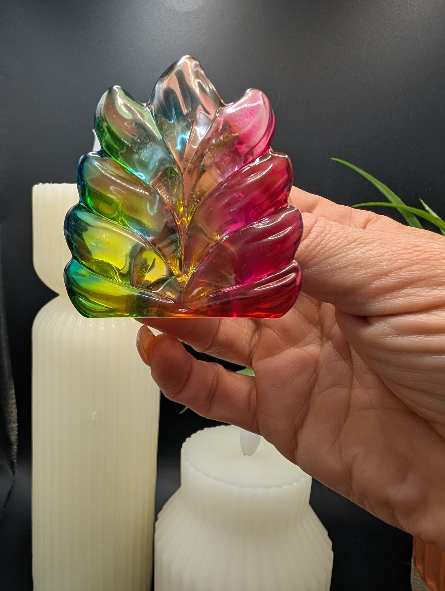 Nine Tail Fox in Aura Glass - Beautiful!