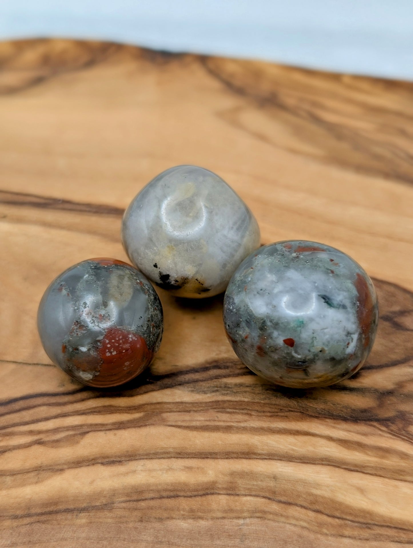 African Bloodstone Tumbles - Large