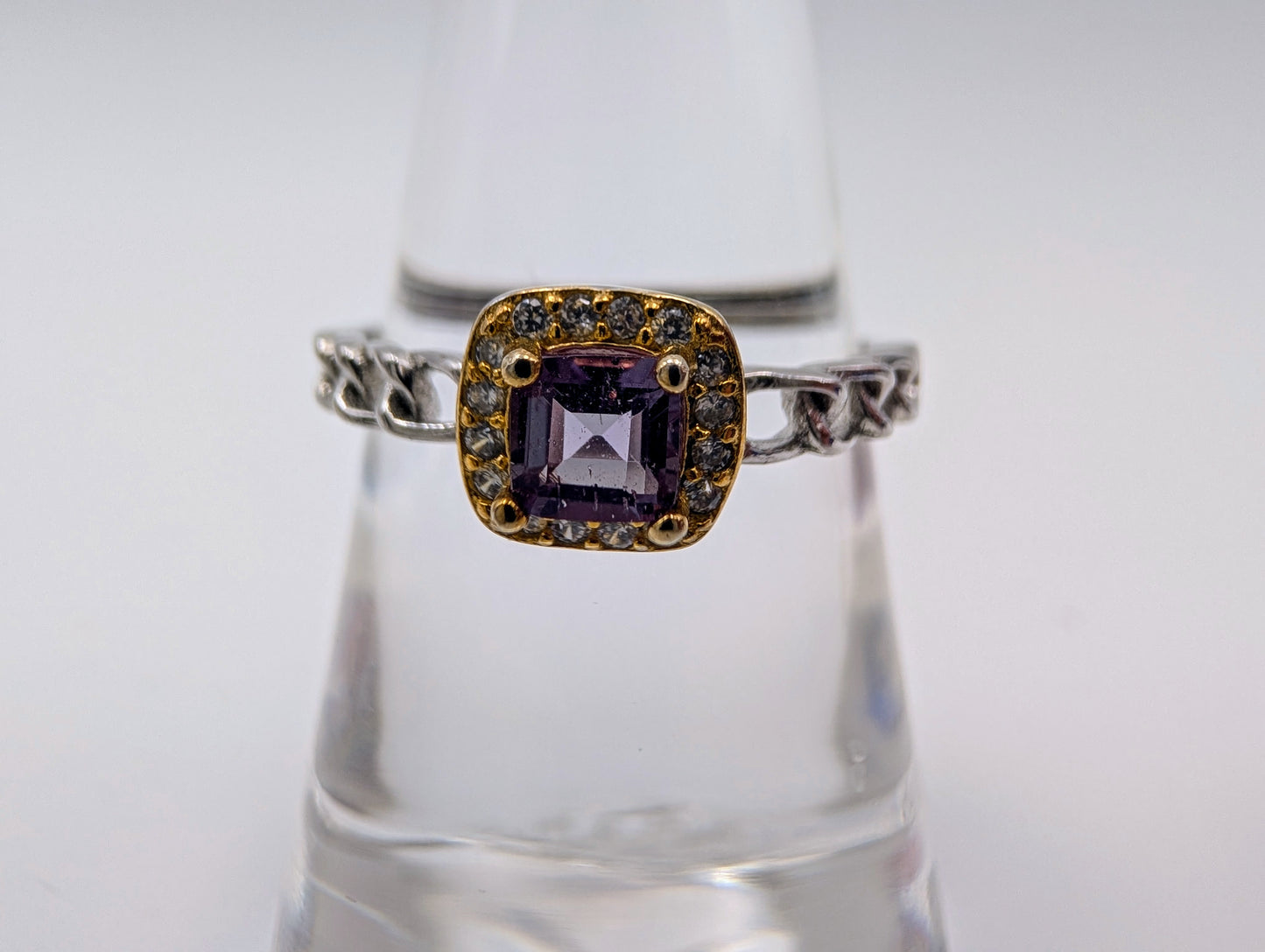 UV Reactive Alexandrite Ring – 925 Sterling Silver Band with Stunning Color-Changing Stone