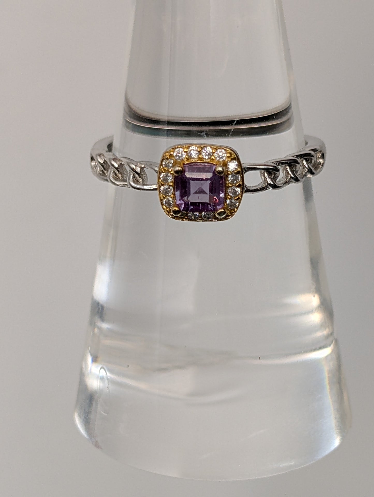 UV Reactive Alexandrite Ring – 925 Sterling Silver Band with Stunning Color-Changing Stone