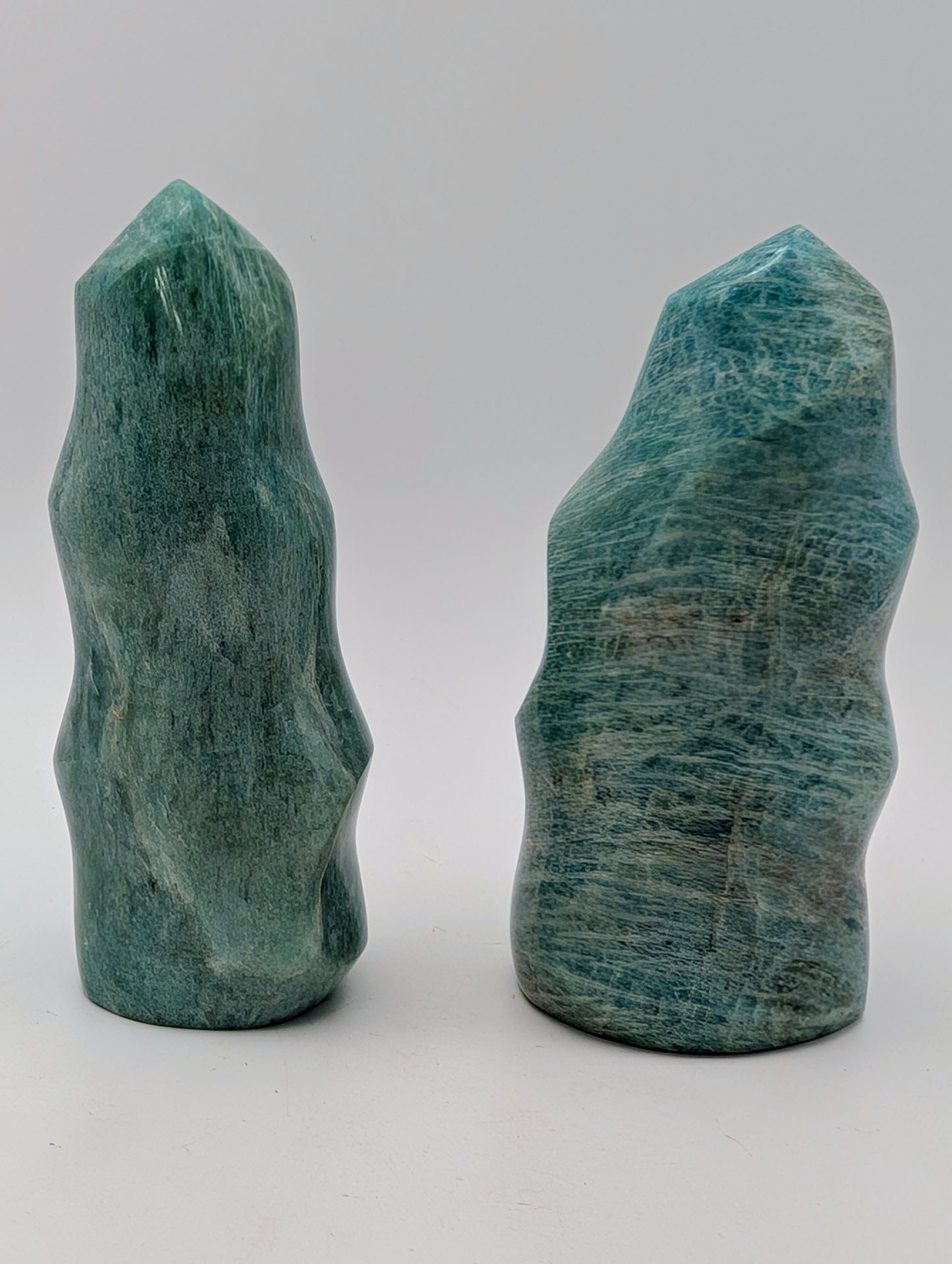 Amazonite Crystal Flames- Stunning Blue Color