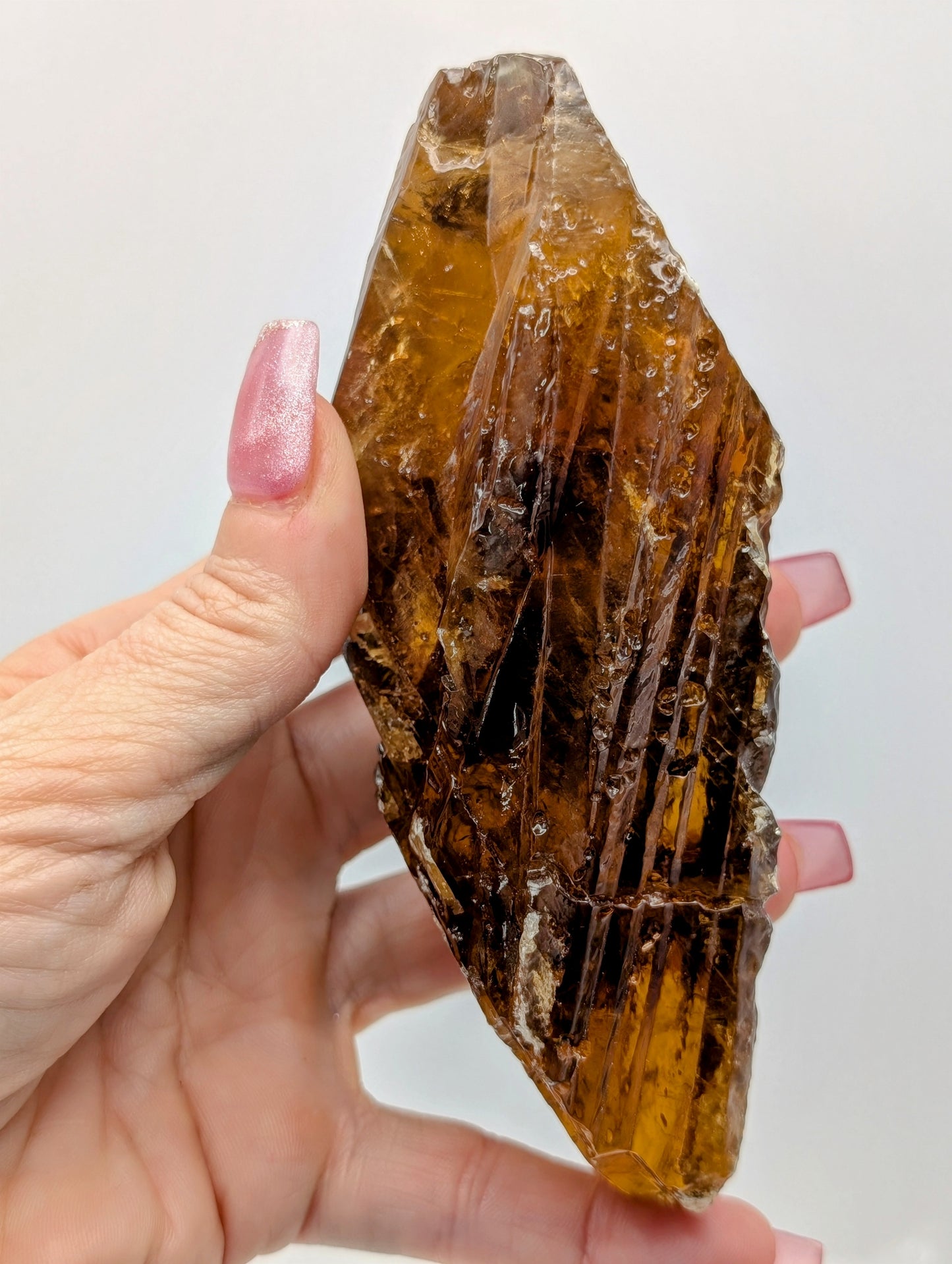 Amber Calcite Raw Stone