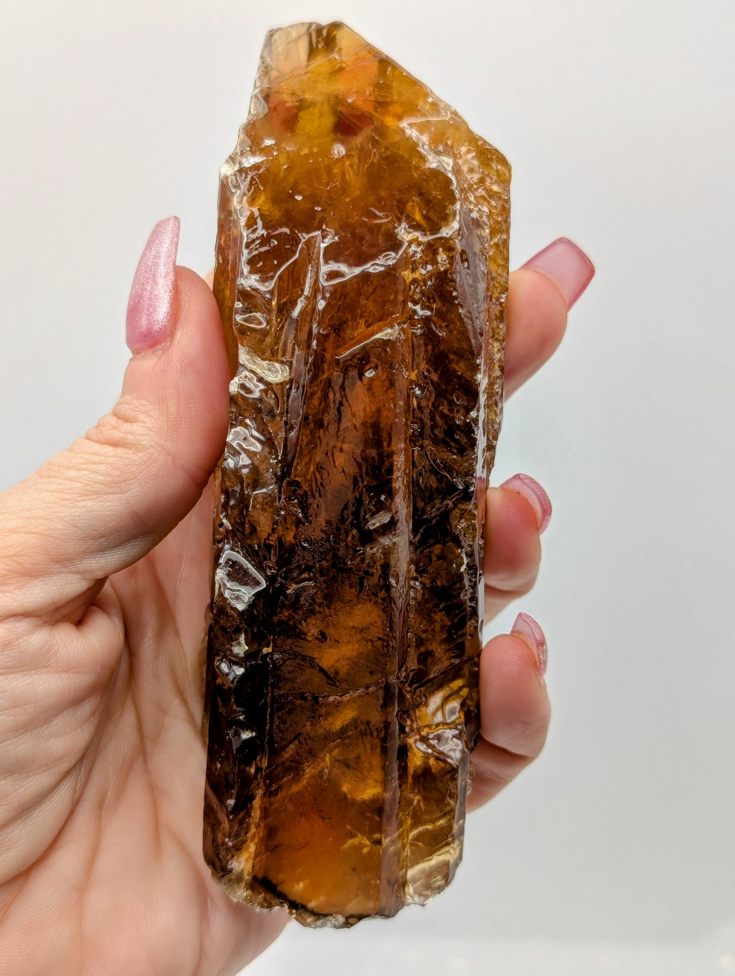 Amber Calcite Raw Stone