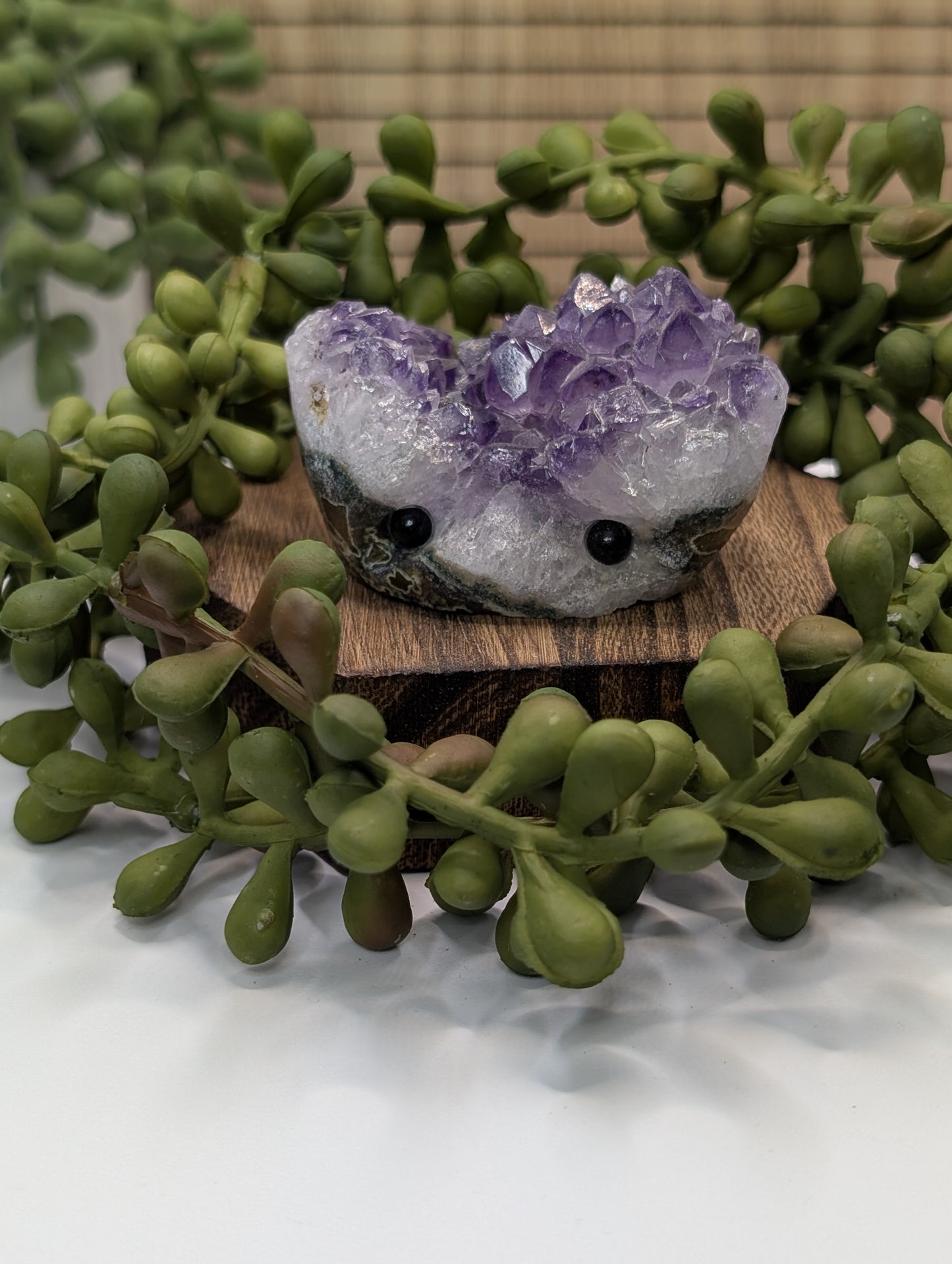 Amethyst Cluster Rock Buddies aka Hedgehogs - Up For Adoption!