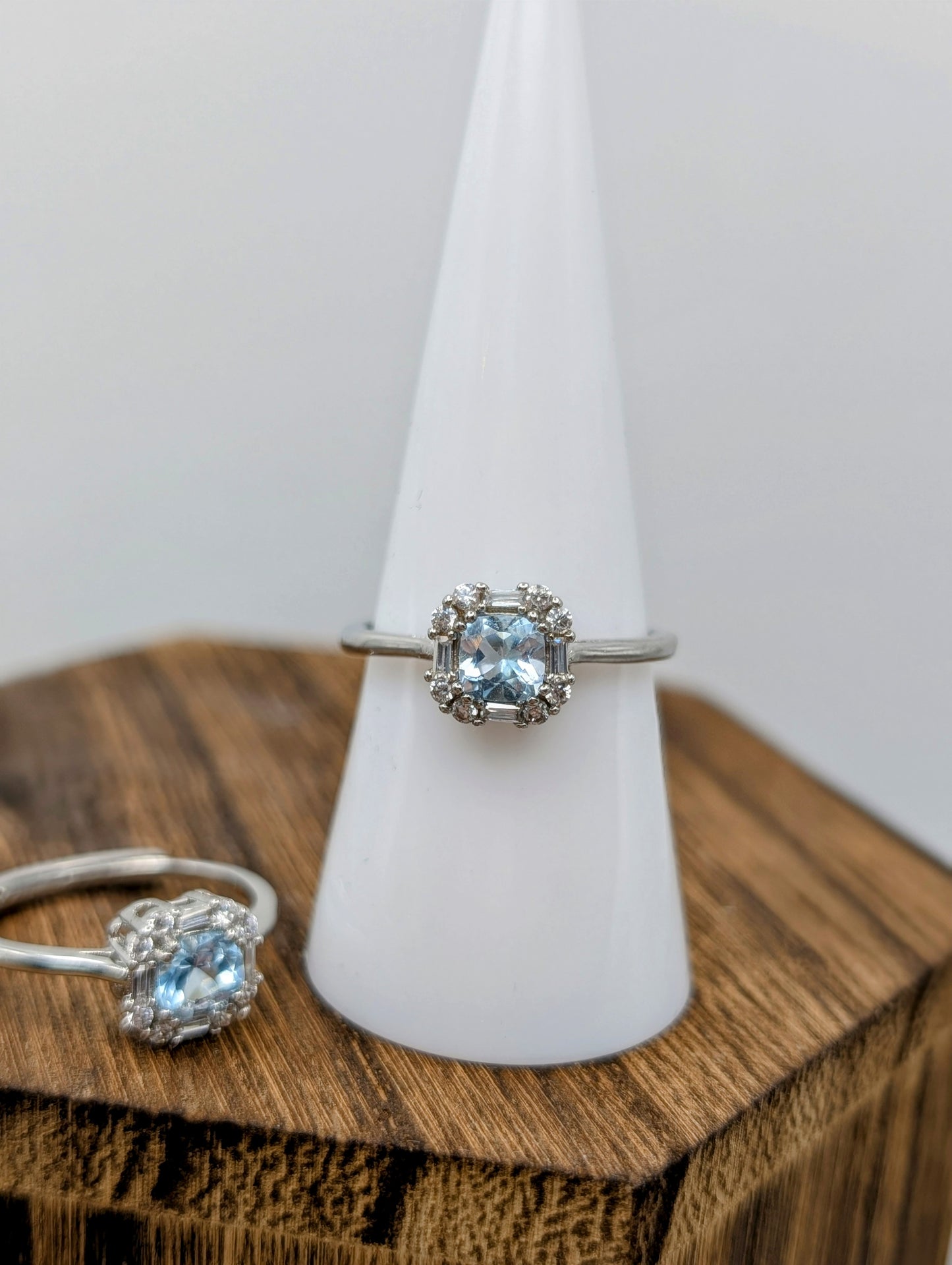 Semi Precious Crystal Gemstones & Birthstone Rings in Common Silver