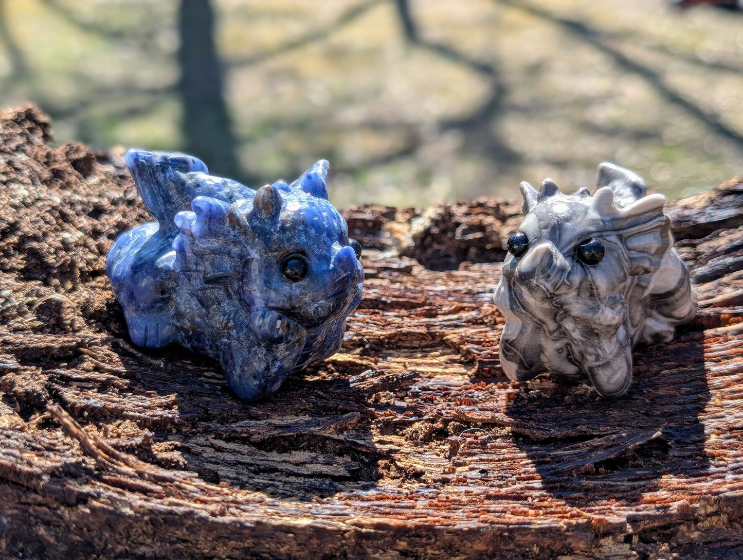 Baby Dragon Crystal Carvings - Medium Size