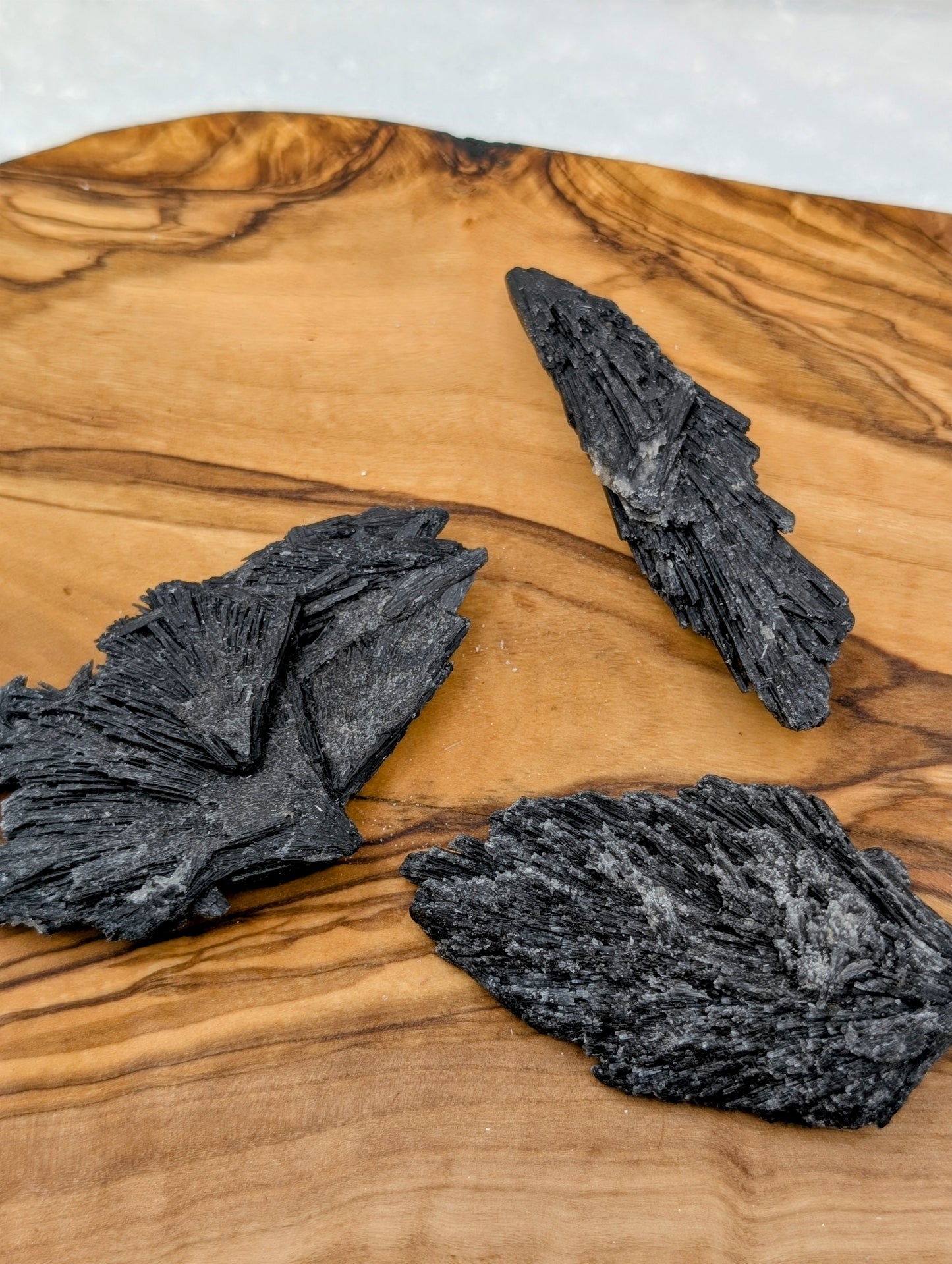 Black Kyanite Feathers