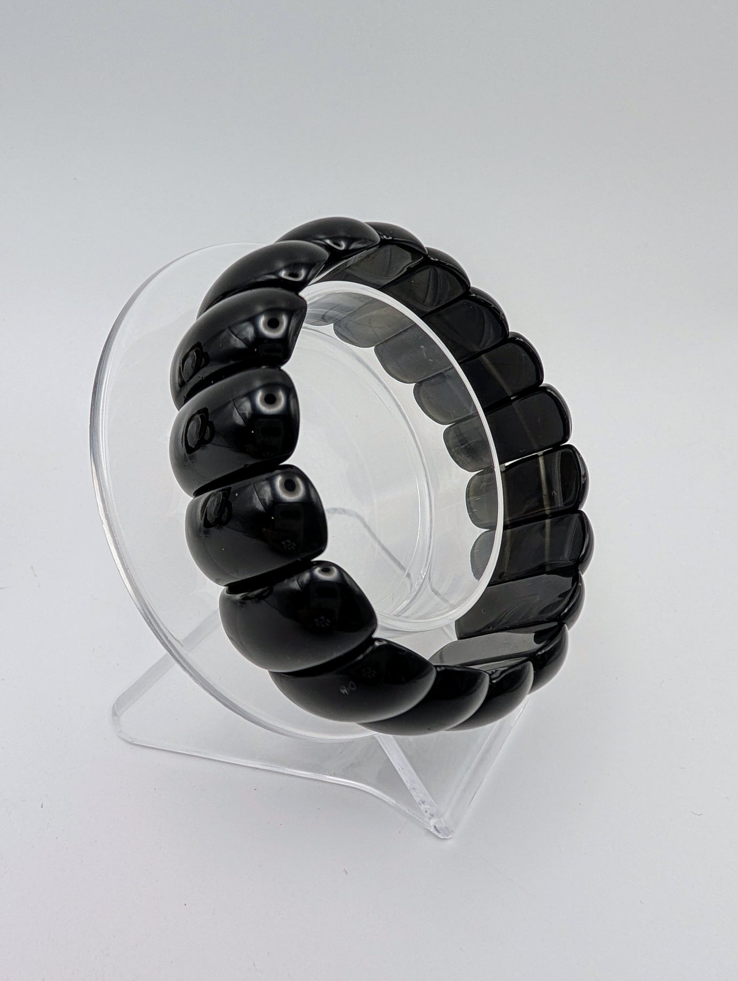 Black Obsidian Bangle Bracelet