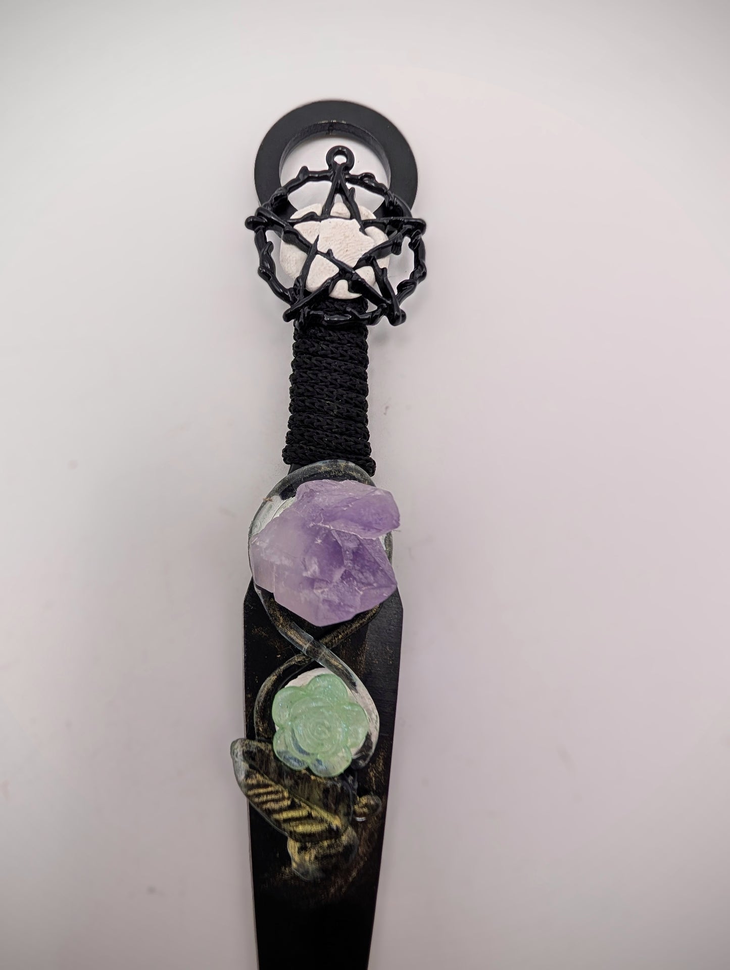 Metal & Crystal Daggers/Athames - Ritual Blades 6"