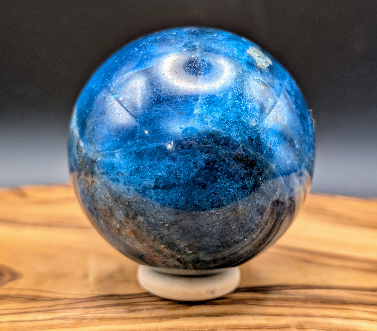Blue Apatite Sphere