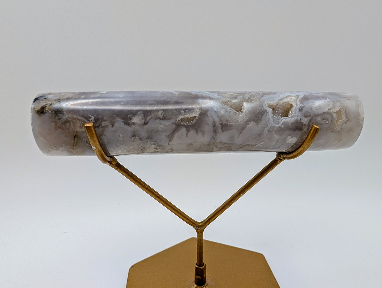 Blue Flower Agate Crystal Harmonizer