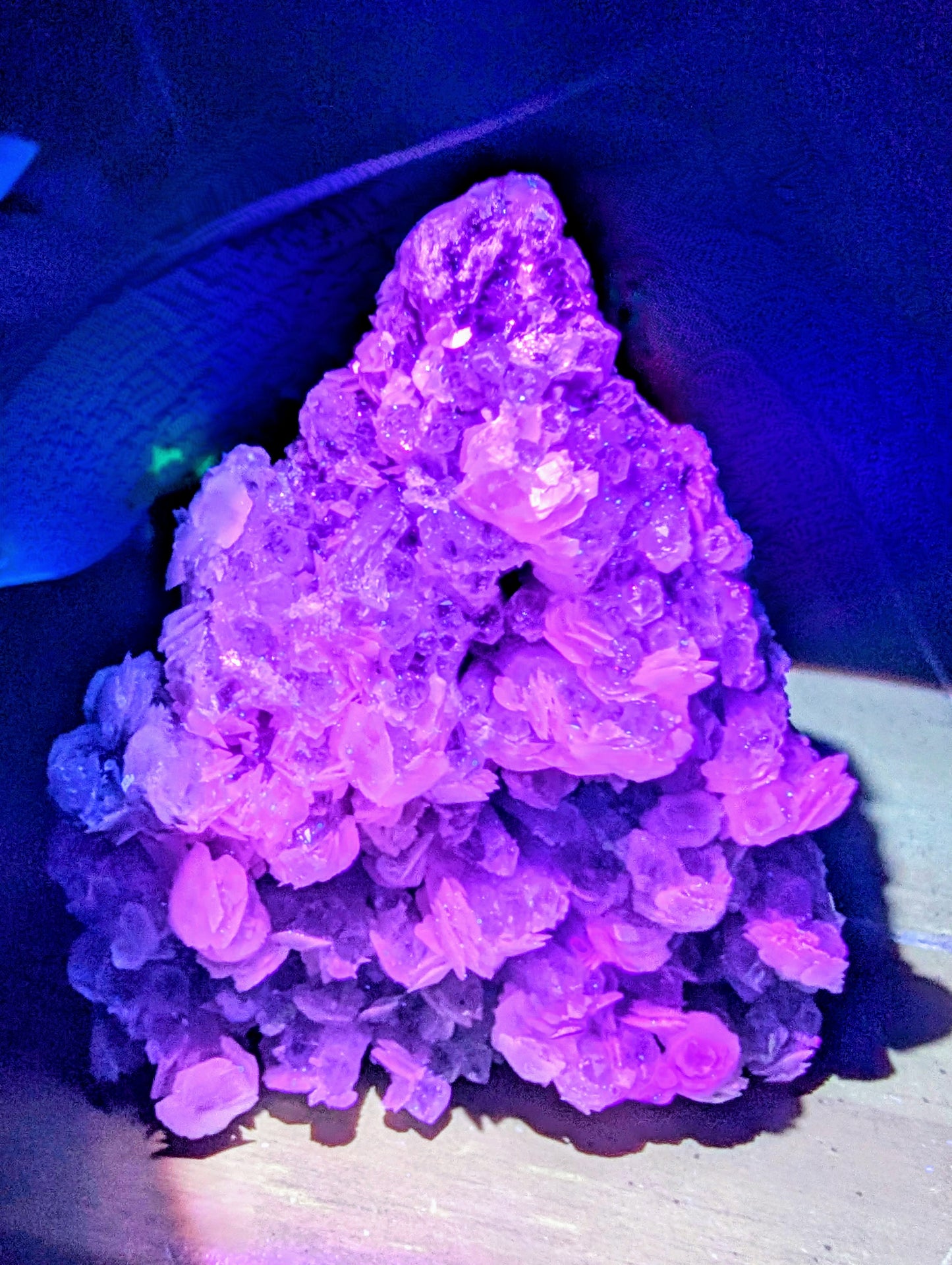 Calcite with Quartz Specimen - Bright UV Reaction!!