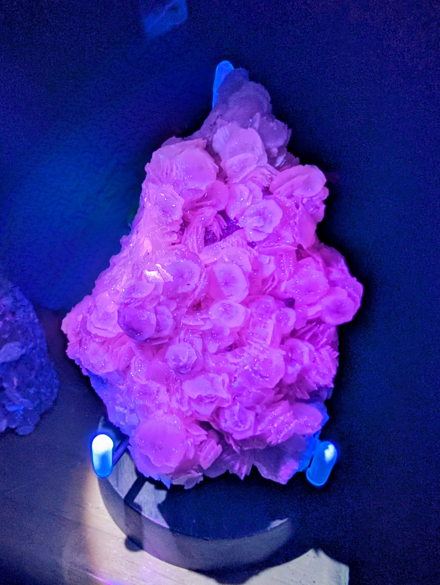 Calcite with Quartz Specimen - Bright UV Reaction!!
