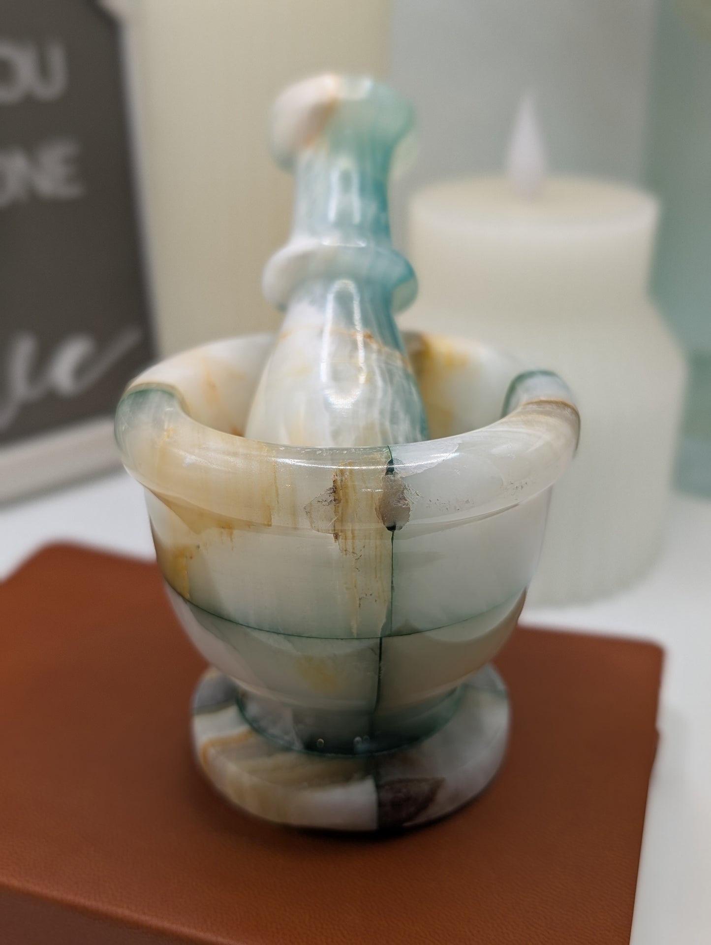 Natural Mixed Stones - Mortar & Pestle Sets "Stunningly Beautiful"