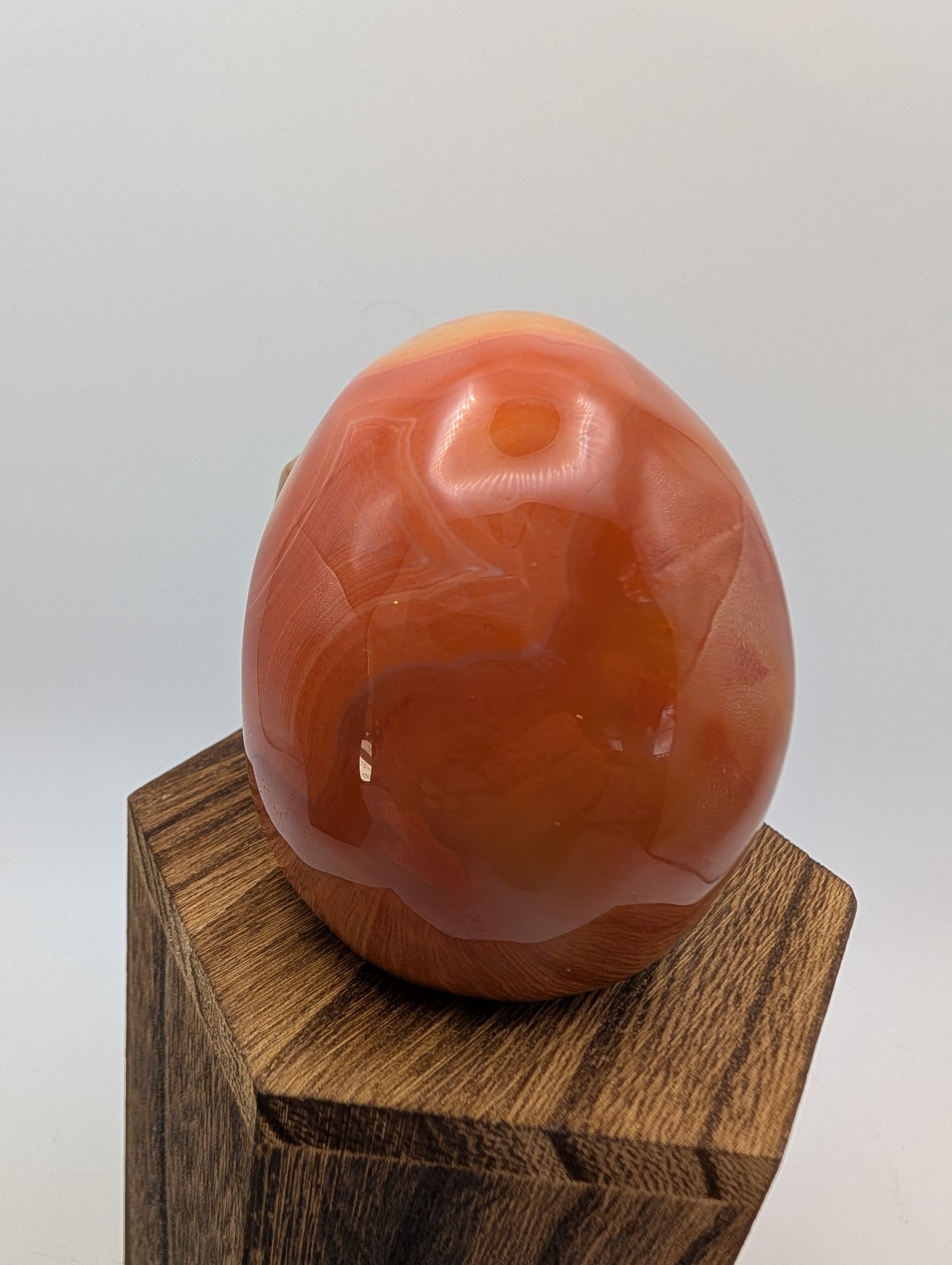 Carnelian Crystal Skulls in deep reds/oranges.