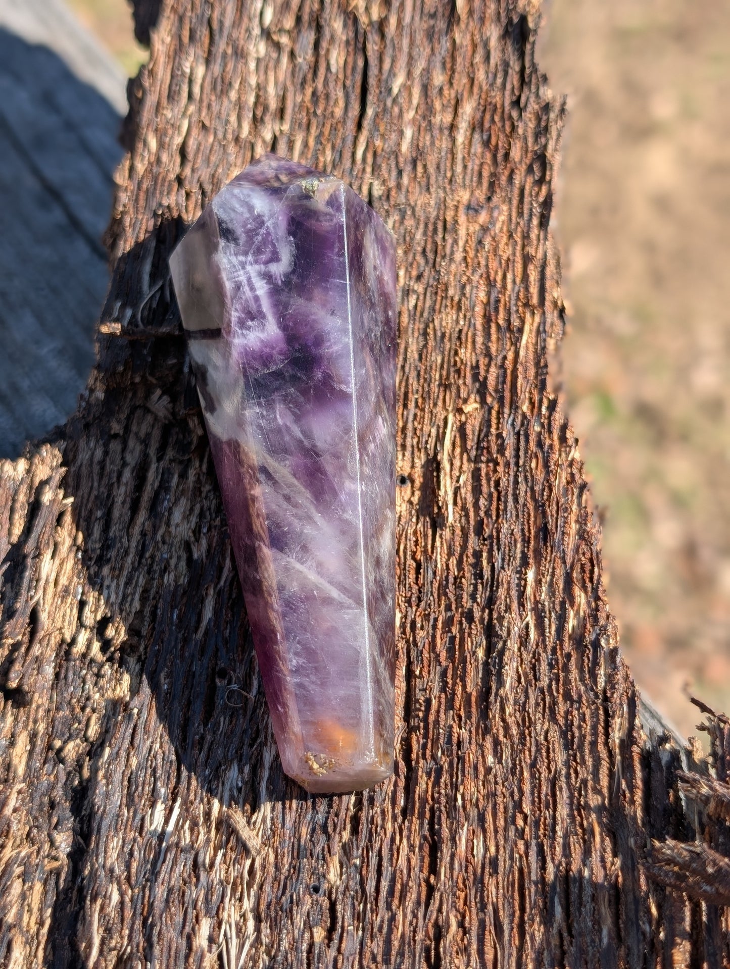 Chevron Amethyst Wands