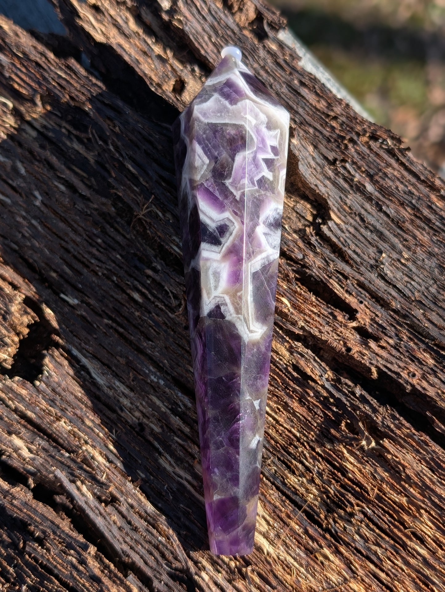Chevron Amethyst Wands
