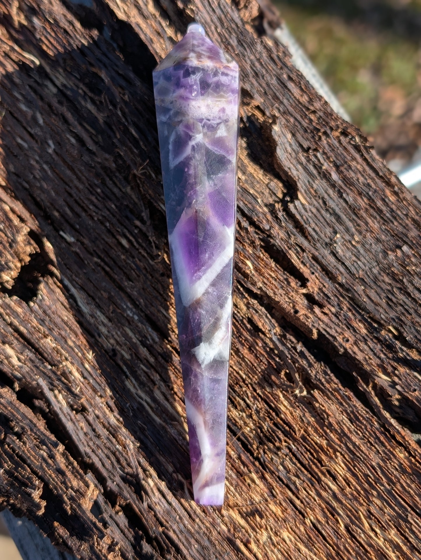 Chevron Amethyst Wands