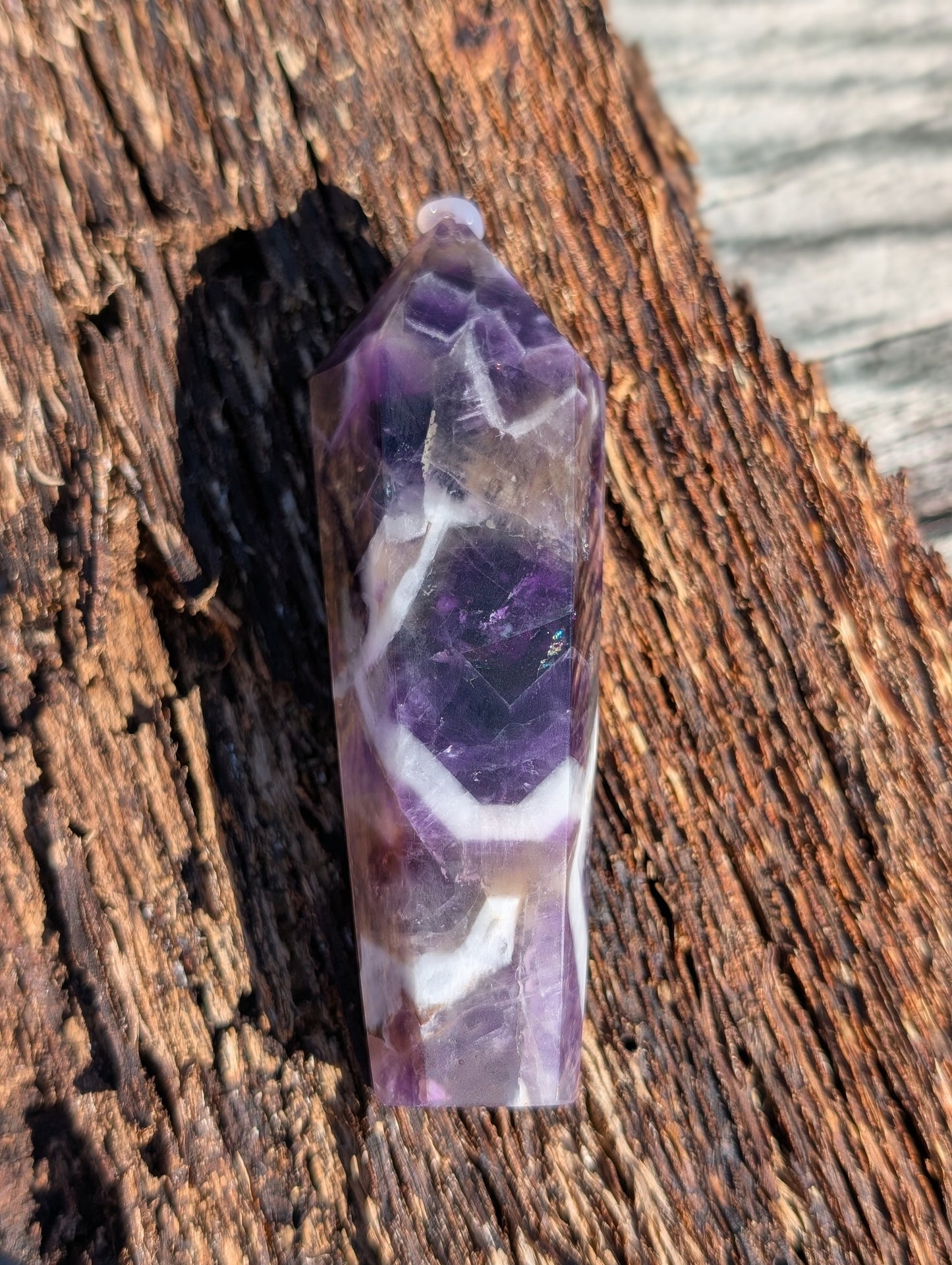 Chevron Amethyst Wands
