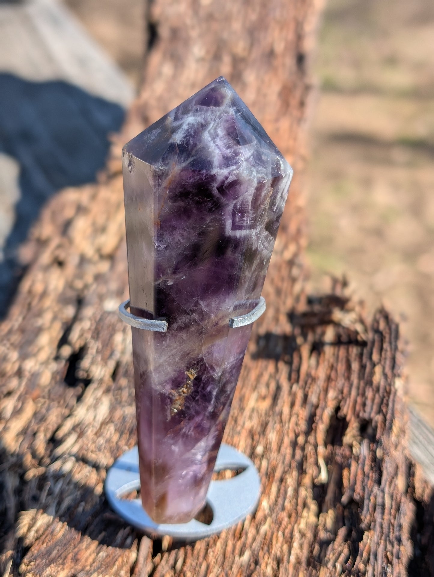 Chevron Amethyst Wands