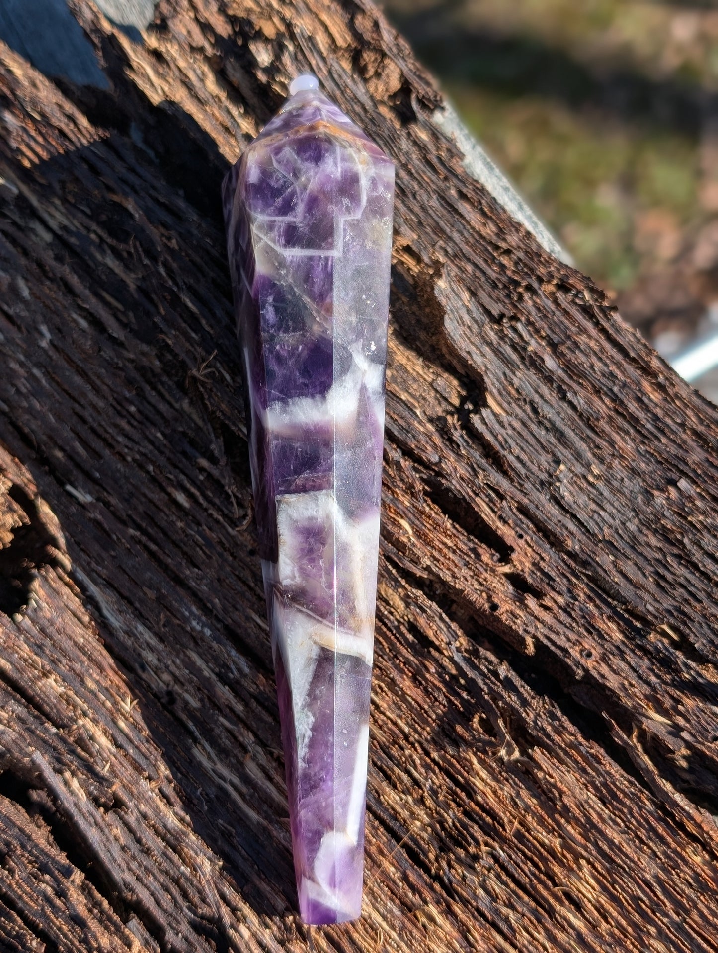 Chevron Amethyst Wands