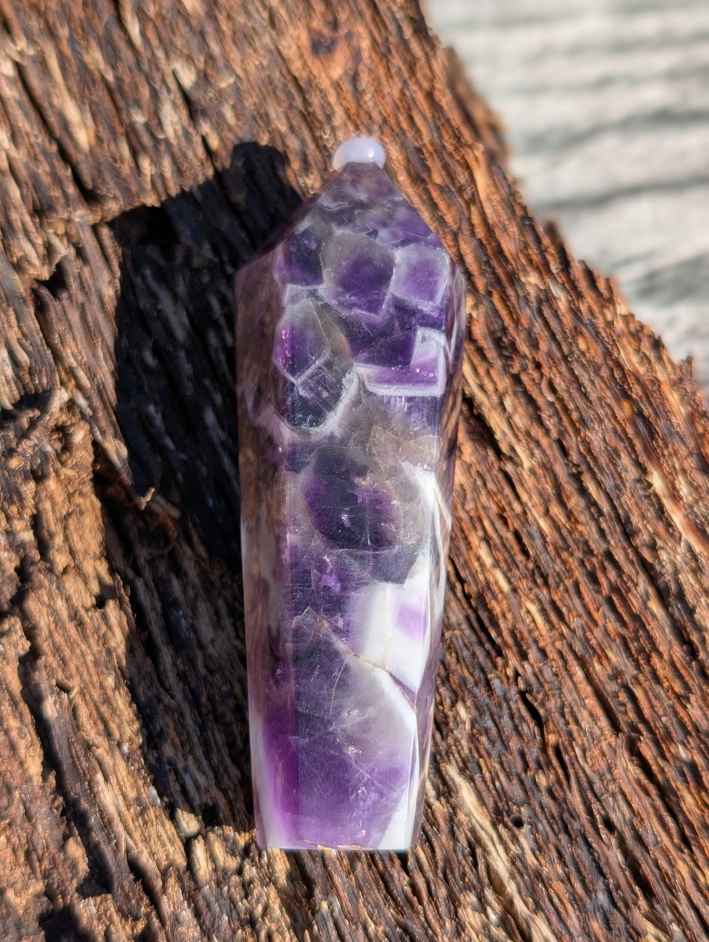 Chevron Amethyst Wands