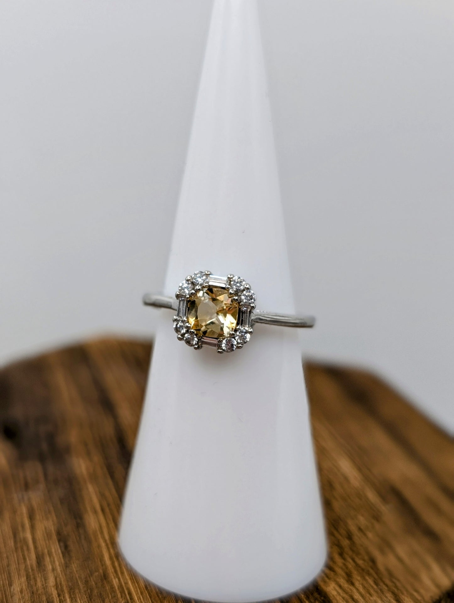 Semi Precious Crystal Gemstones & Birthstone Rings in Common Silver