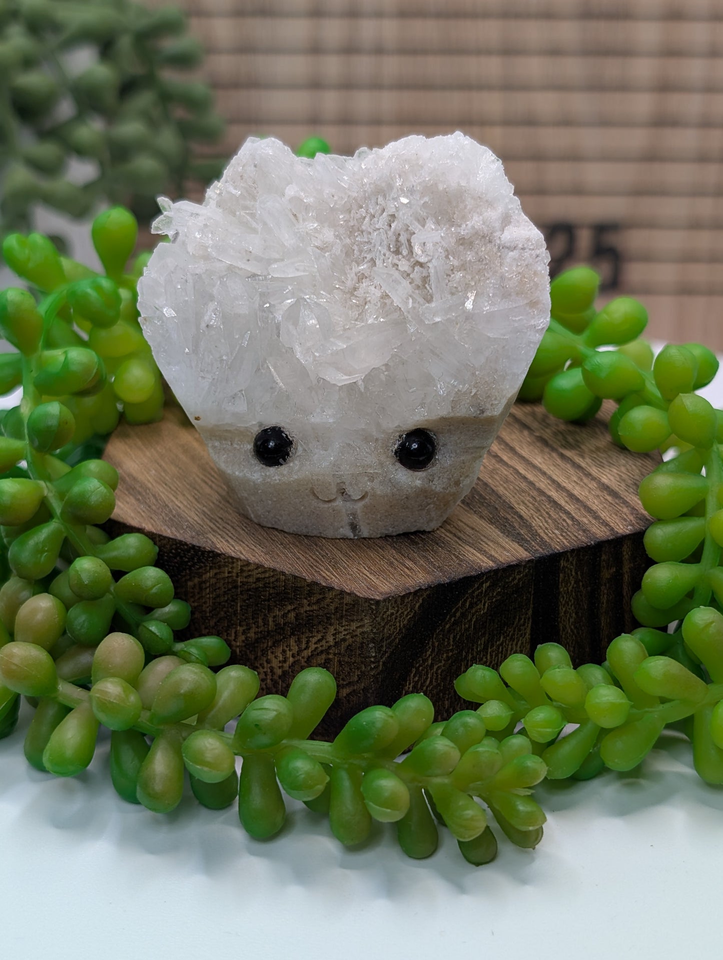 Clear Quartz Crystal Cluster Rock Buddies aka Hedgehogs - Up For Adoption!