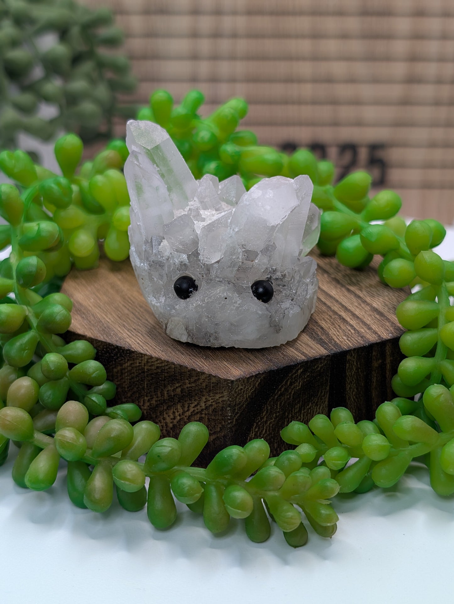 Clear Quartz Crystal Cluster Rock Buddies aka Hedgehogs - Up For Adoption!