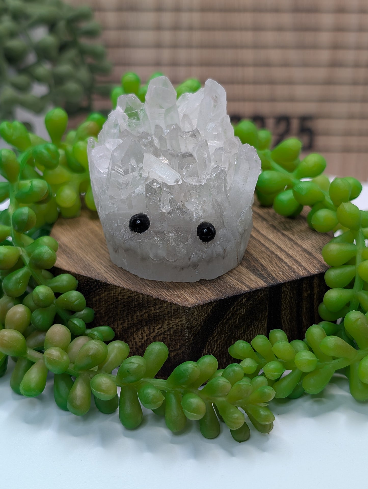 Clear Quartz Crystal Cluster Rock Buddies aka Hedgehogs - Up For Adoption!