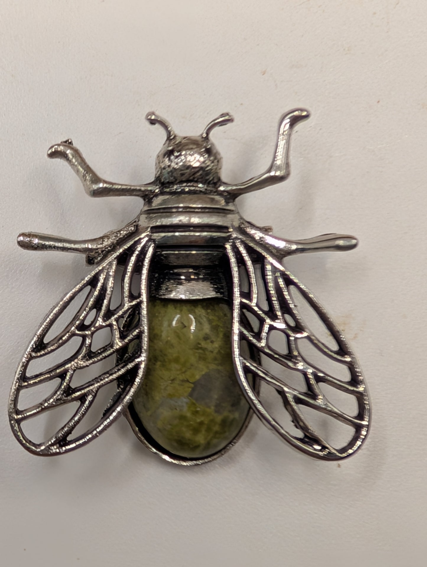 Crystal Bee Pendants & Brooch Pins - Gemstone Insect Jewelry