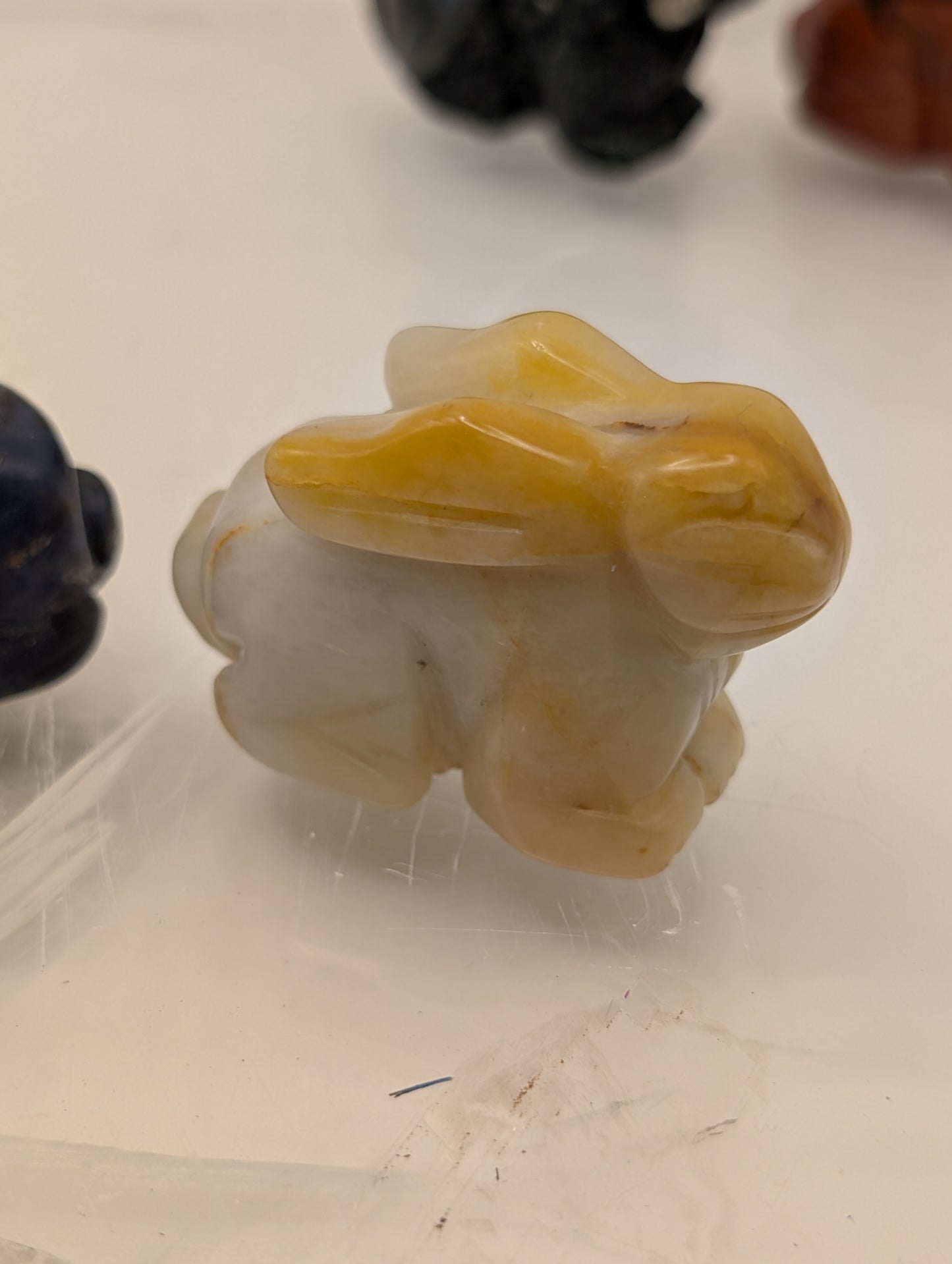 Crystal Rabbit Carvings; Bunnies in Various Stones