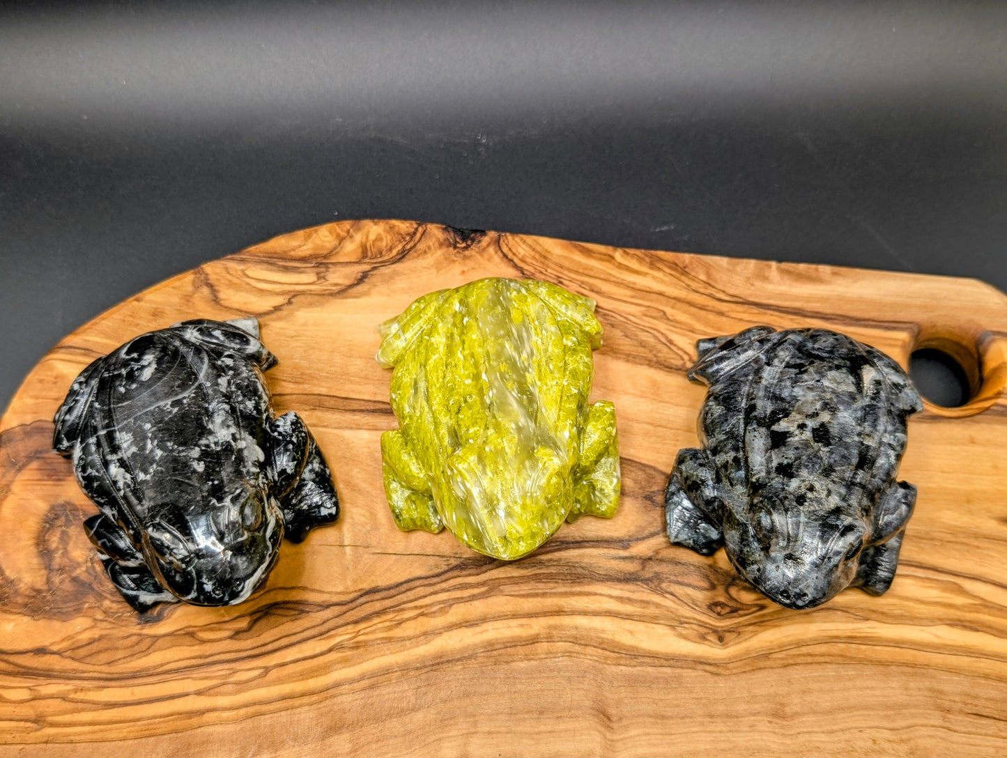 Crystal Frog Carvings