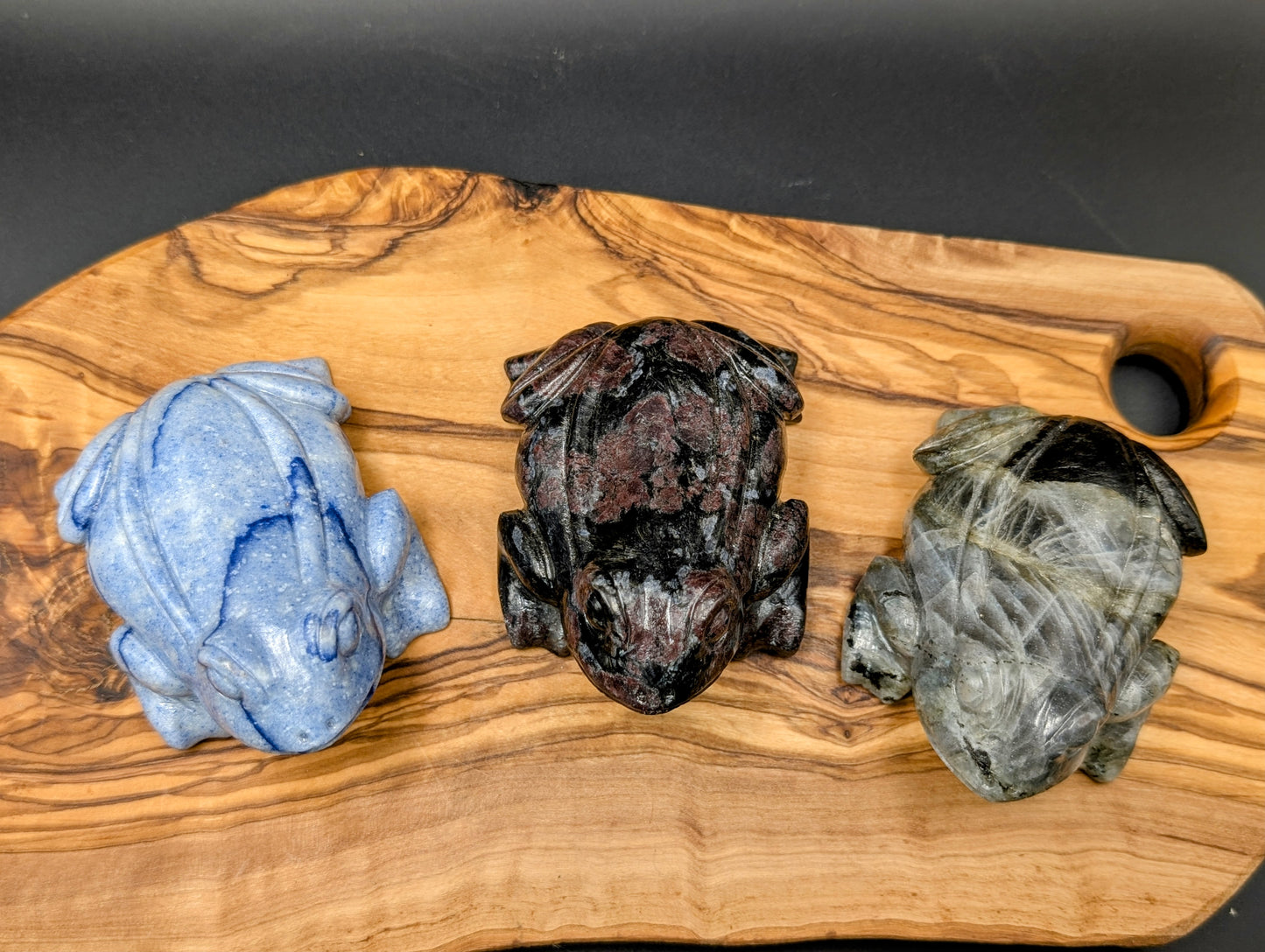 Crystal Frog Carvings