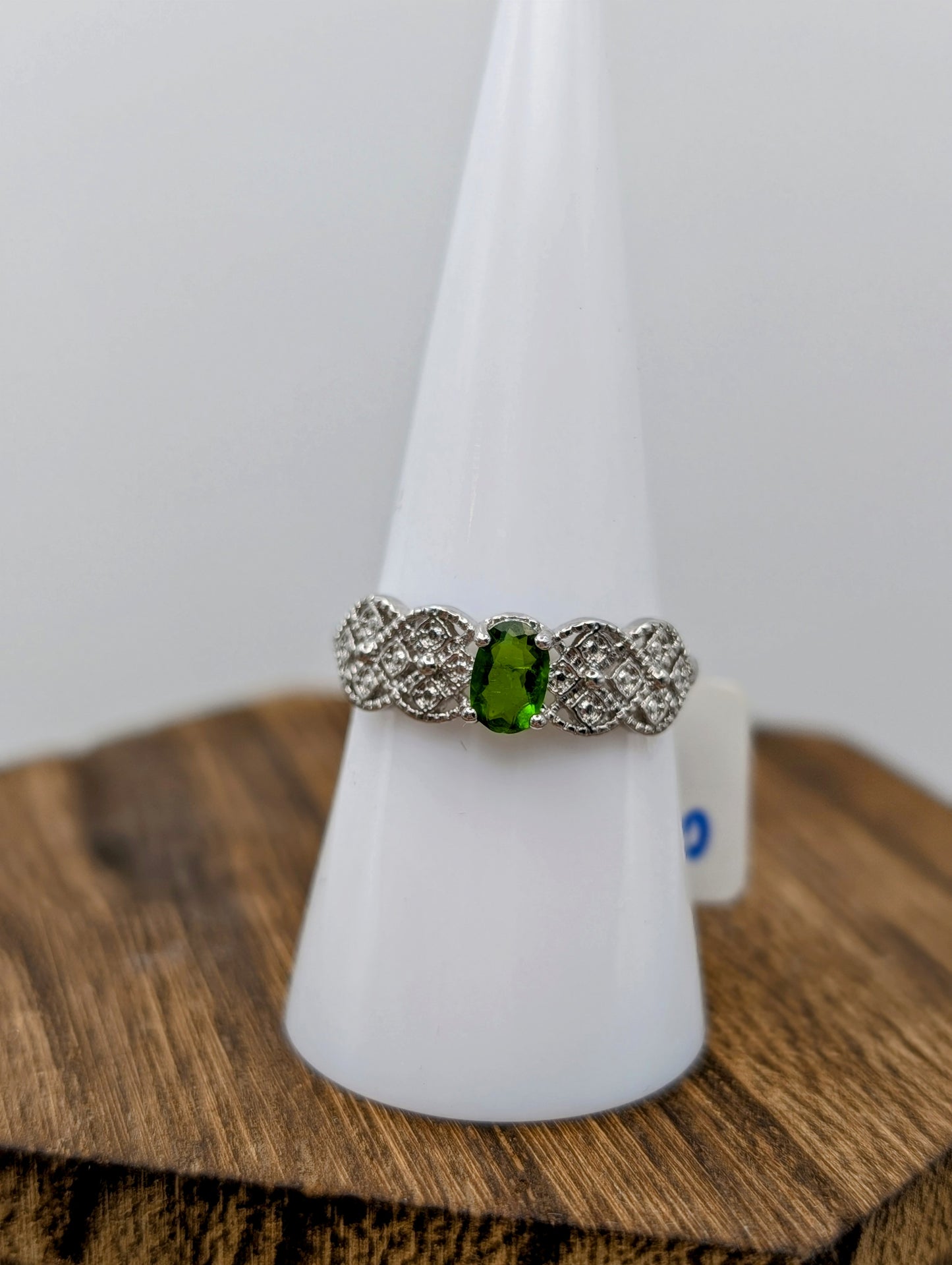 Semi Precious Crystal Gemstones & Birthstone Rings in Common Silver