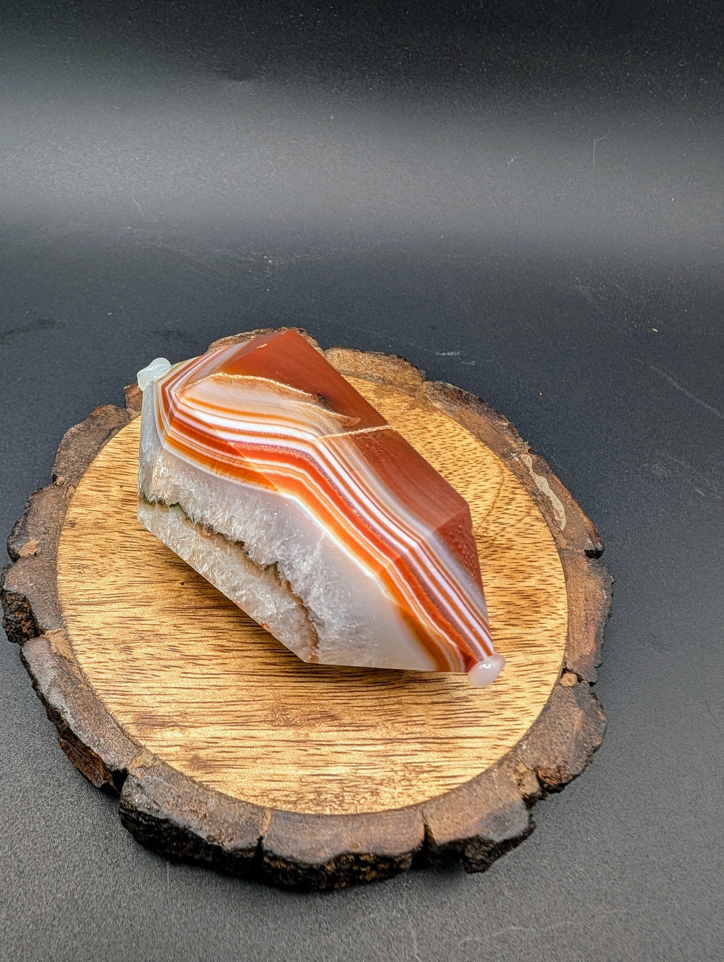 Double Terminated Druzy Carnelian or Clear Quartz Points