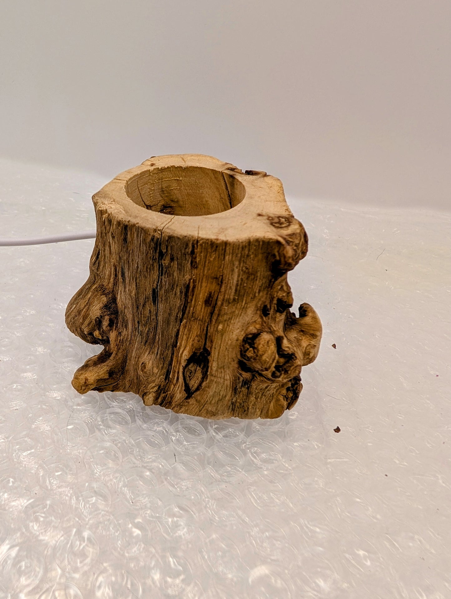 Drift Wood Sphere Stand with Light