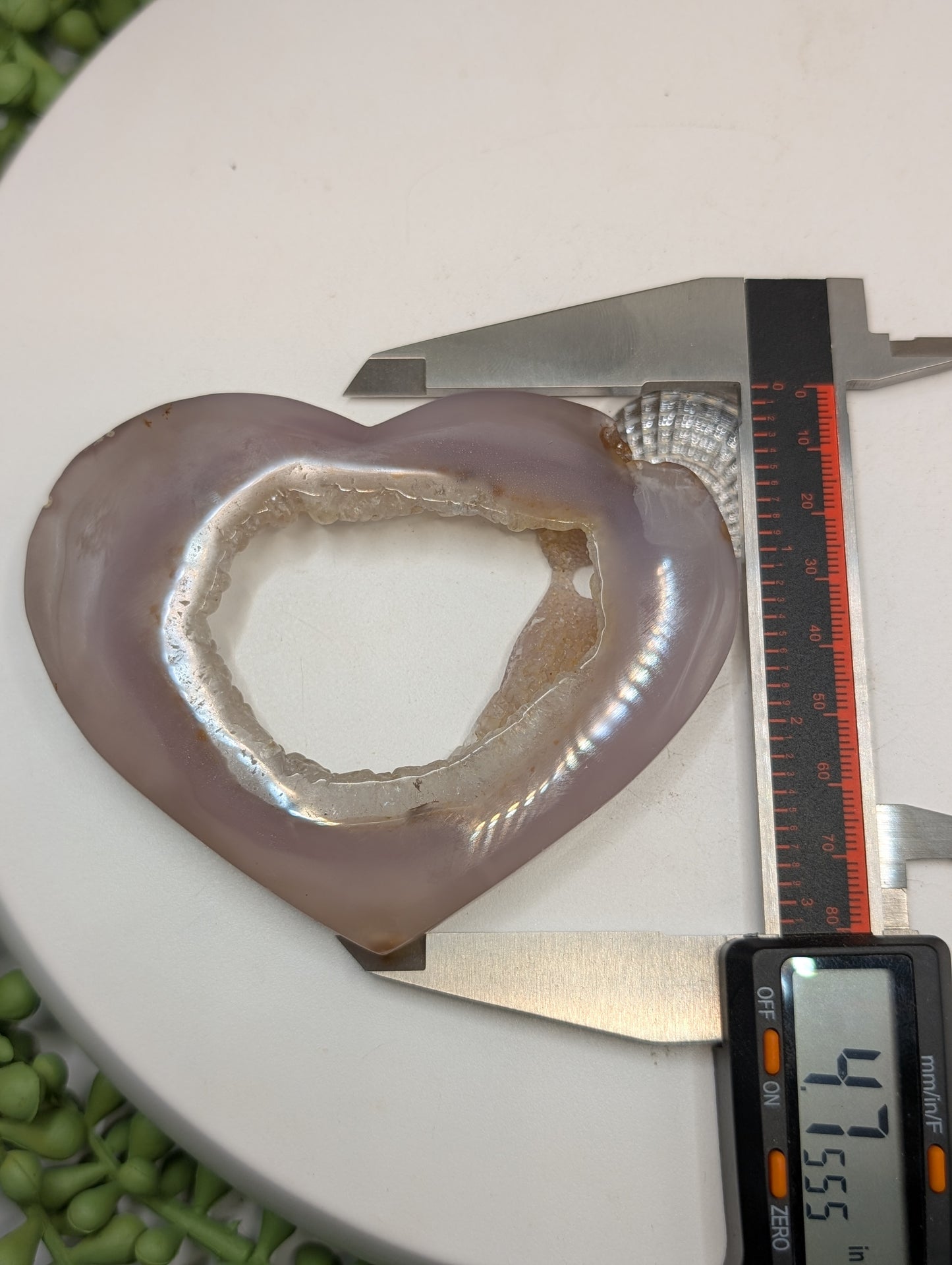 Medium Druzy Agate Heart