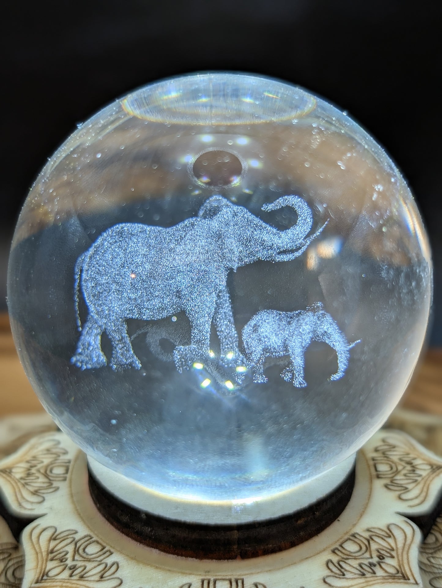 Beautiful Glass Holographic Spheres