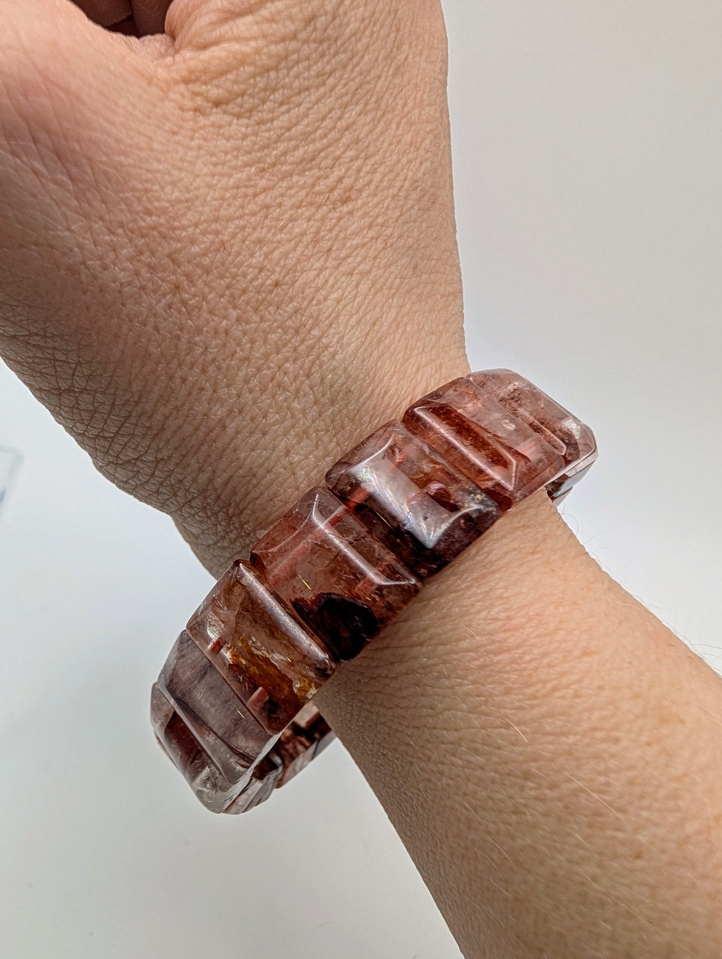 Fire Quartz Bangle Bracelet