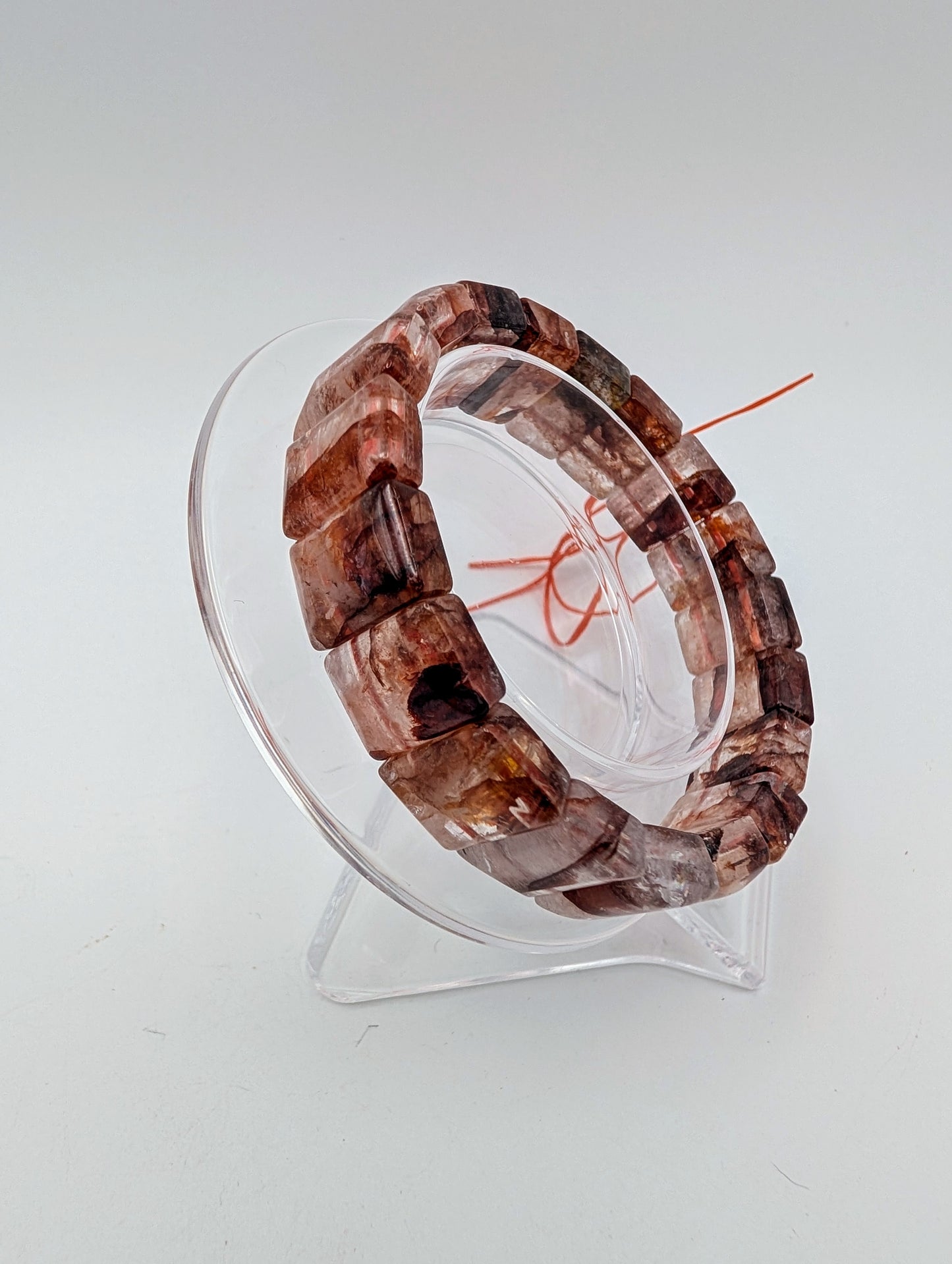 Fire Quartz Bangle Bracelet
