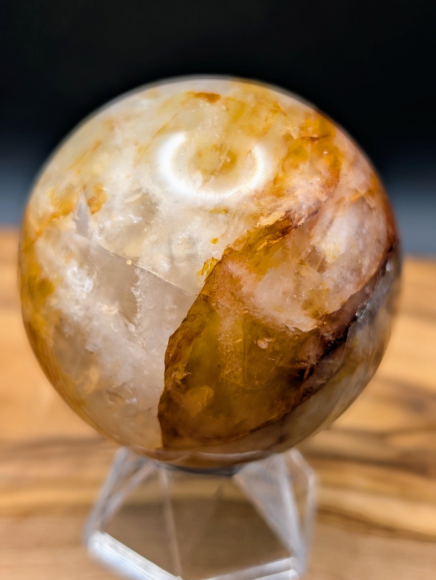 Fire Quartz Spheres