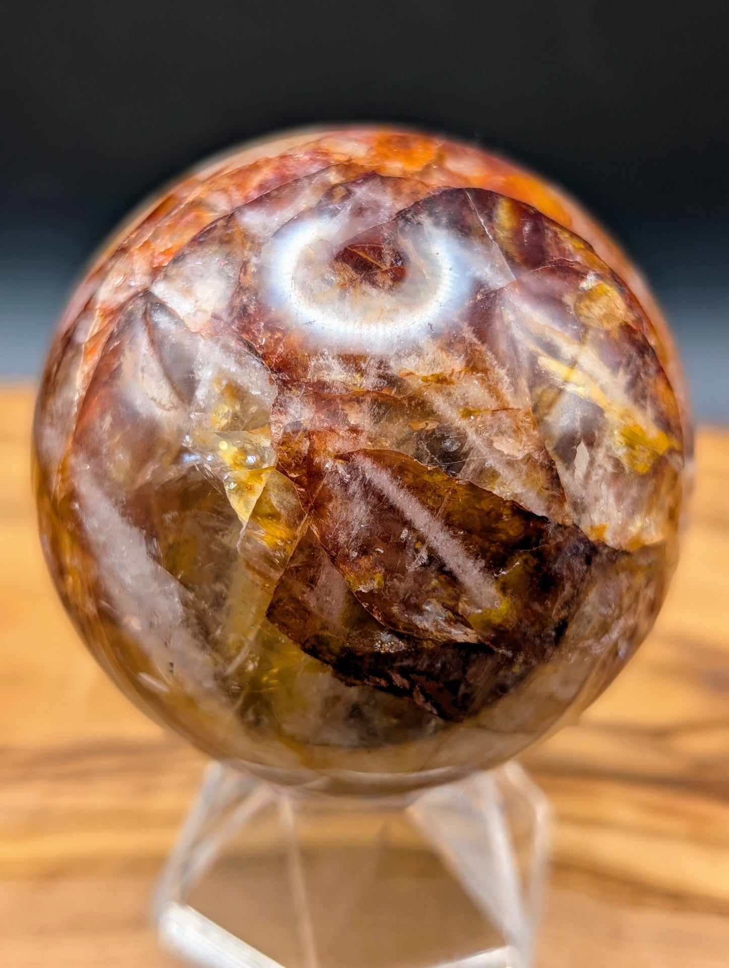 Fire Quartz Spheres