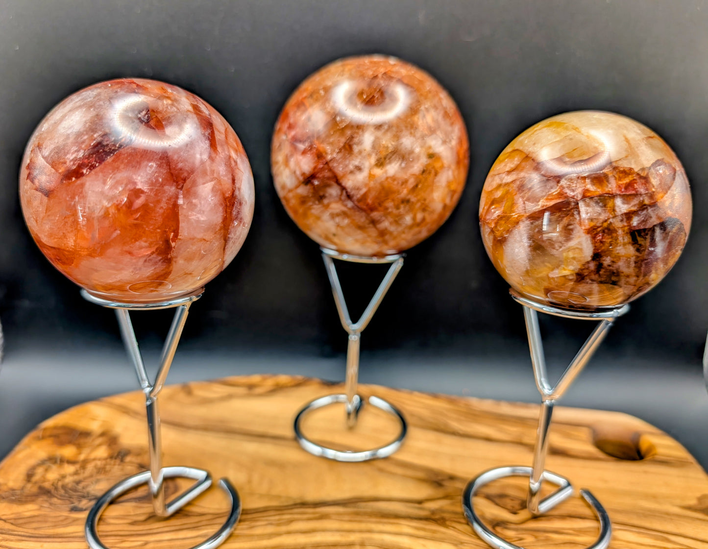 Fire Quartz Spheres