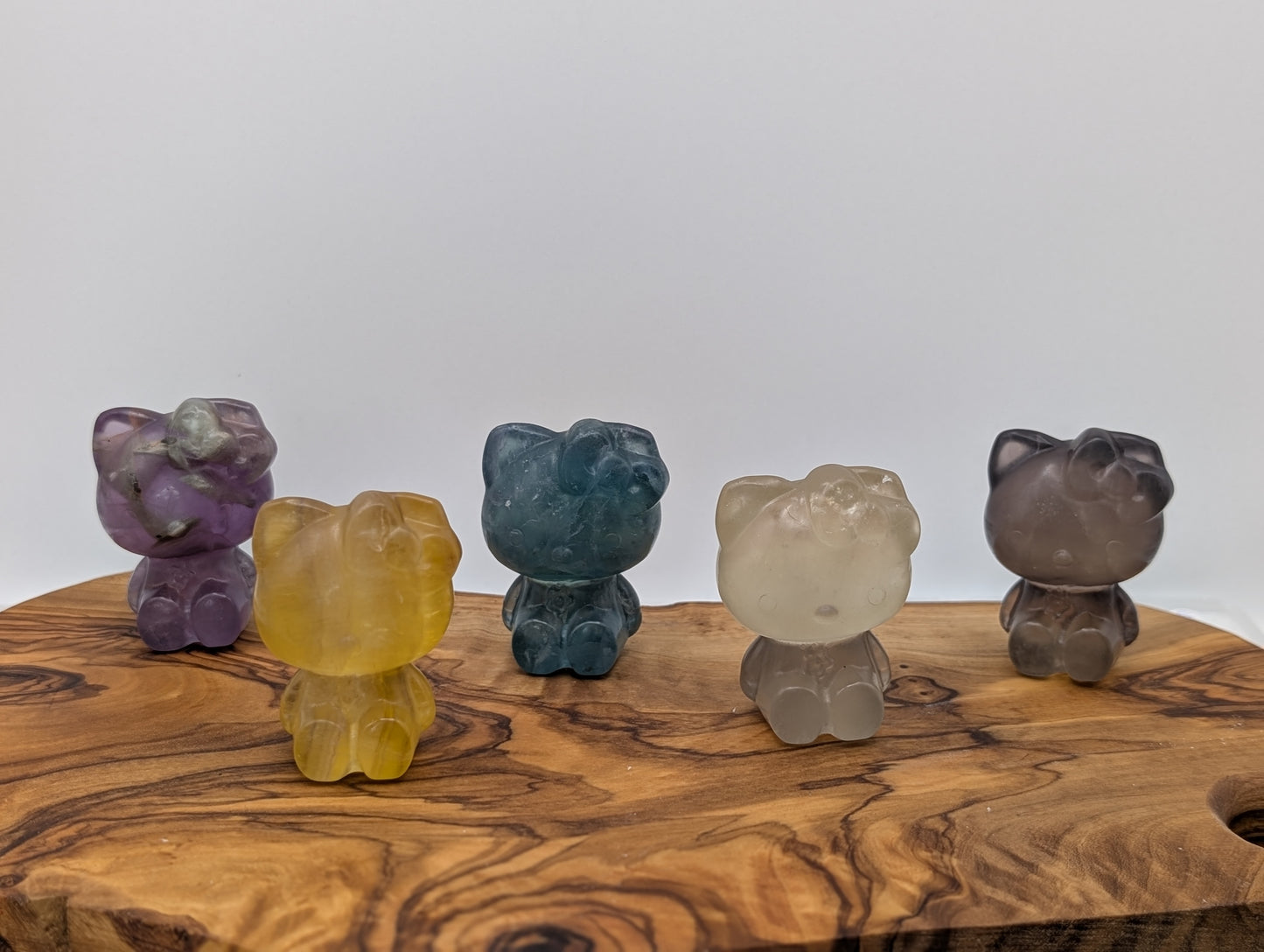 Fluorite Hello Kitty Carvings