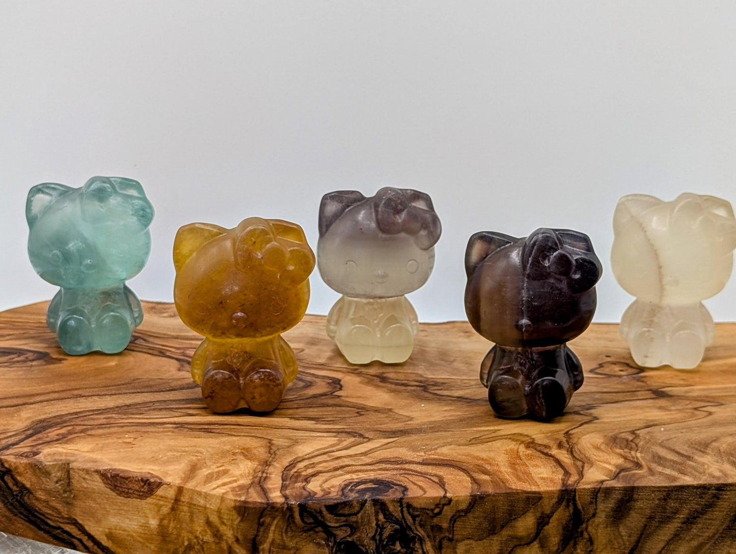 Fluorite Hello Kitty Carvings