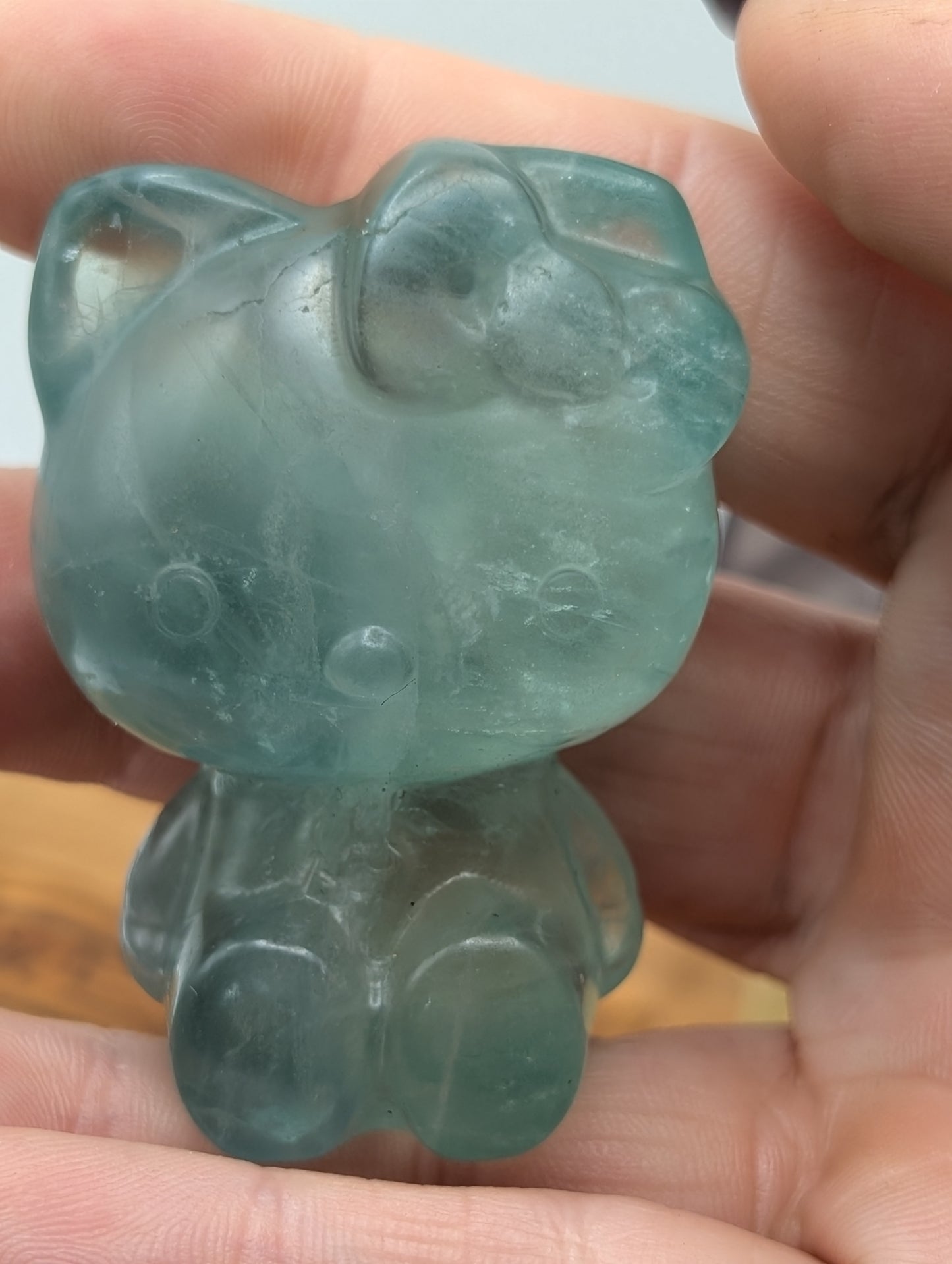 Fluorite Hello Kitty Carvings
