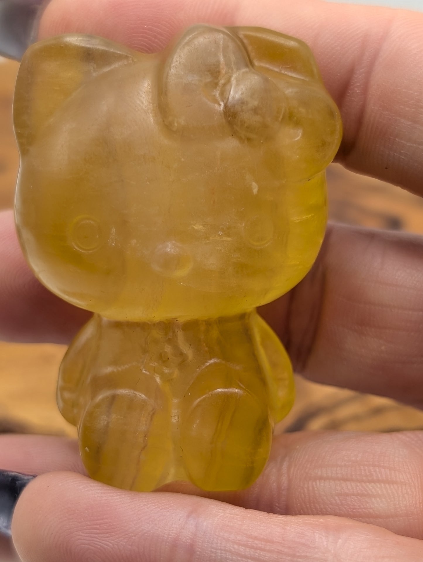 Fluorite Hello Kitty Carvings