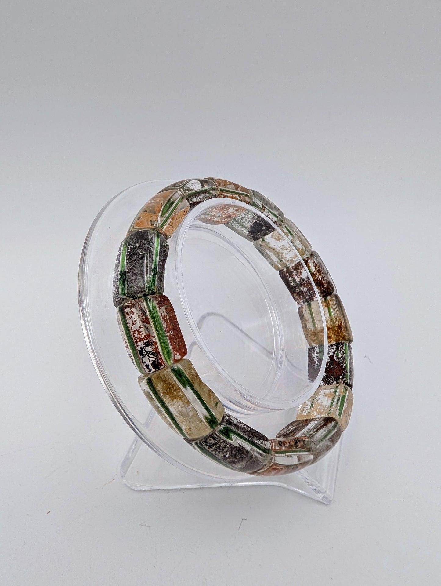 Stunning Garden Quartz Bangle Bracelet with Amazing Clarity