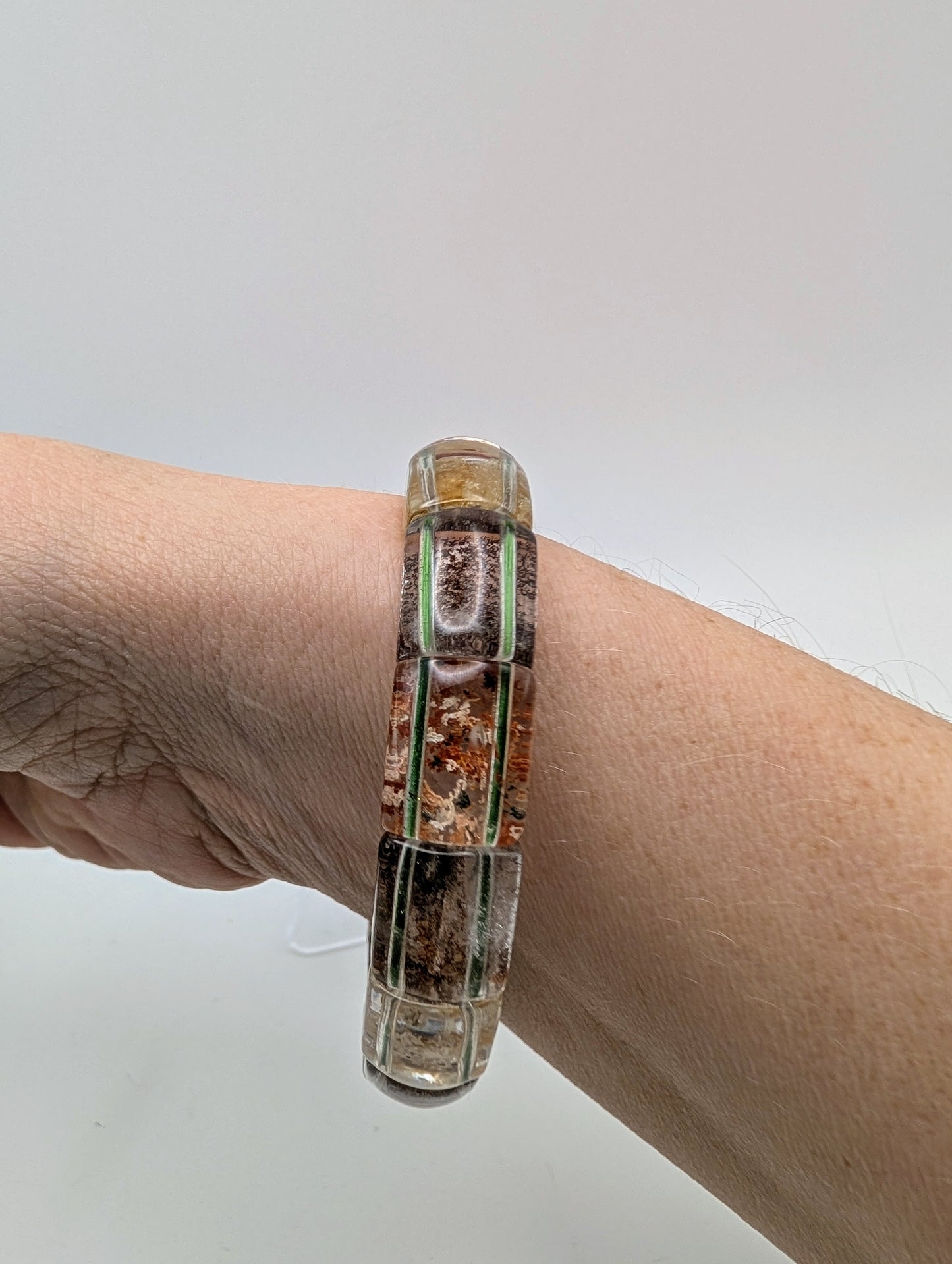 Stunning Garden Quartz Bangle Bracelet with Amazing Clarity